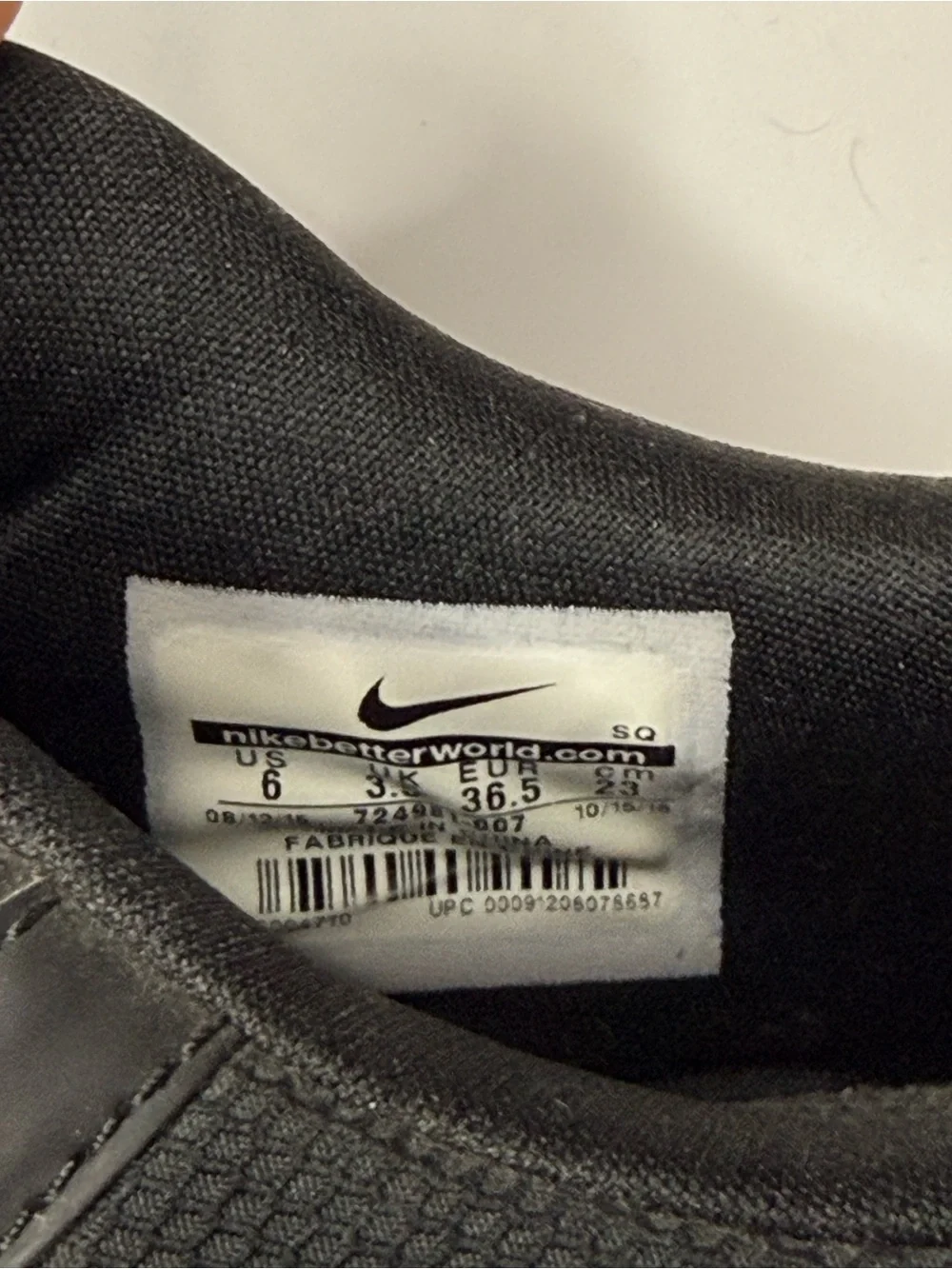 Nike Black and Gray Women's Sneakers